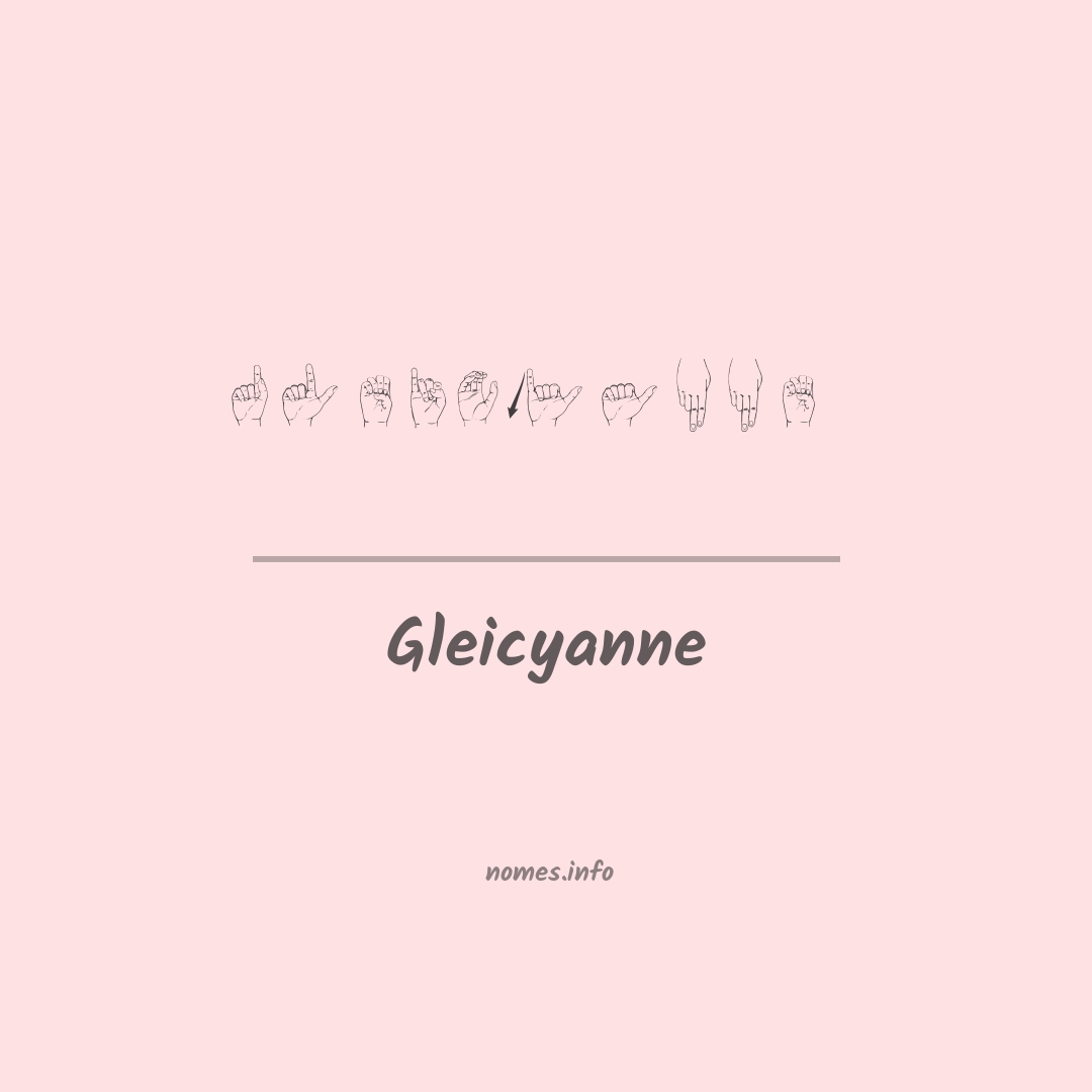 Gleicyanne em Libras