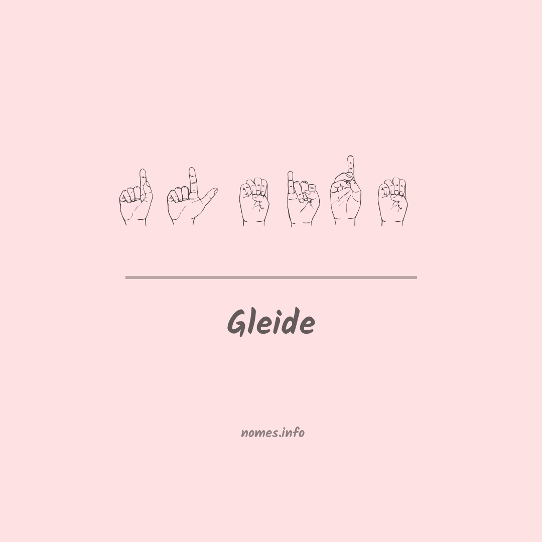 Gleide em Libras