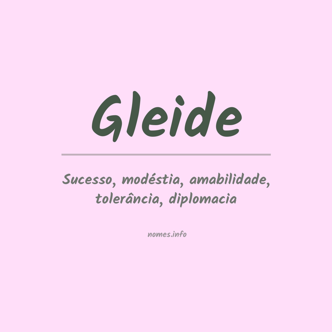 Significado do nome Gleide