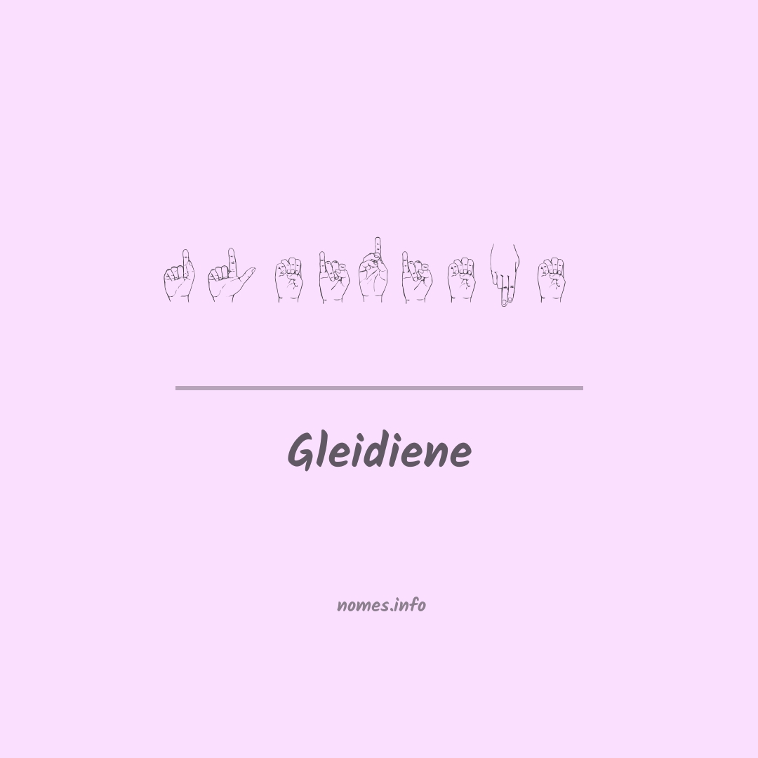 Gleidiene em Libras