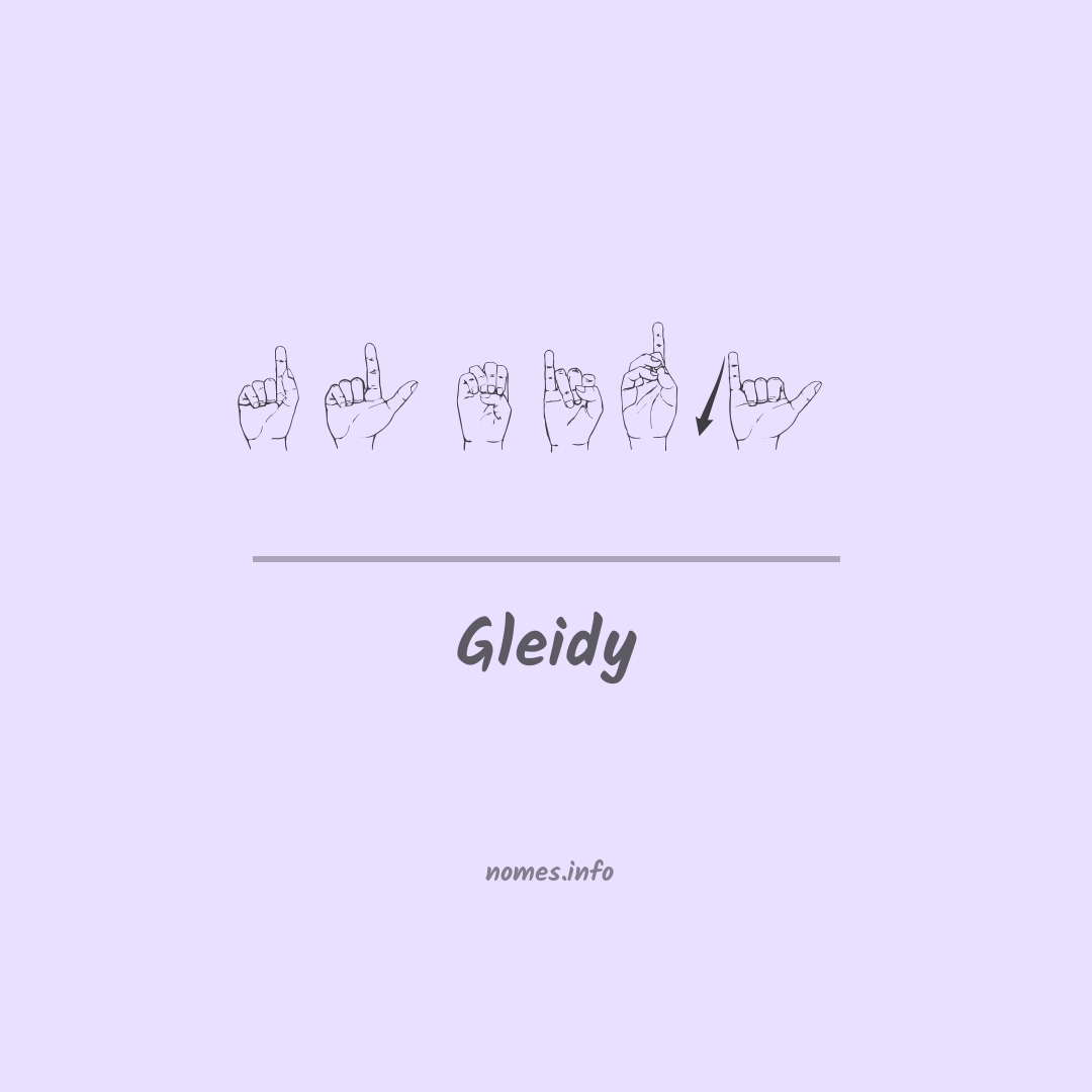 Gleidy em Libras
