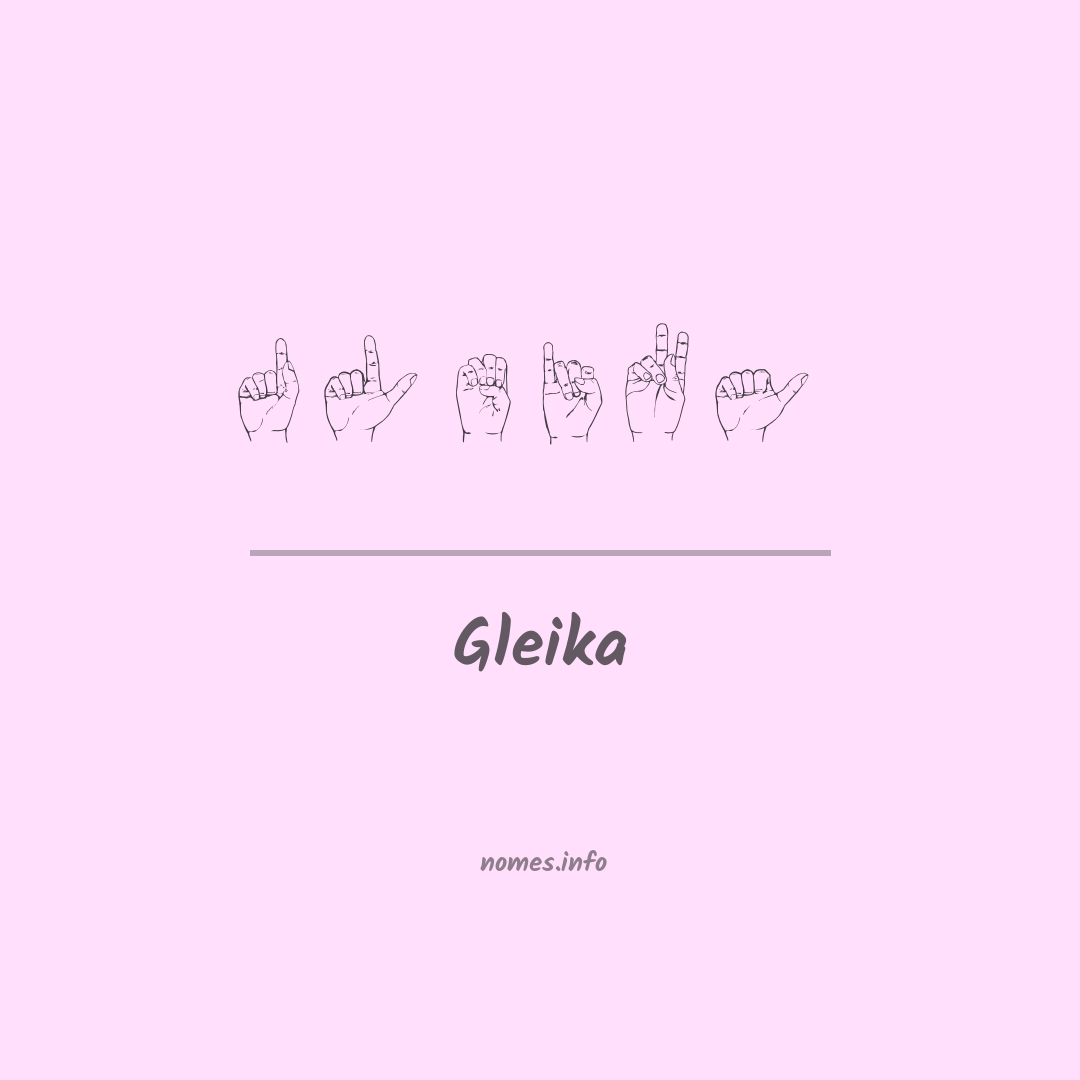 Gleika em Libras