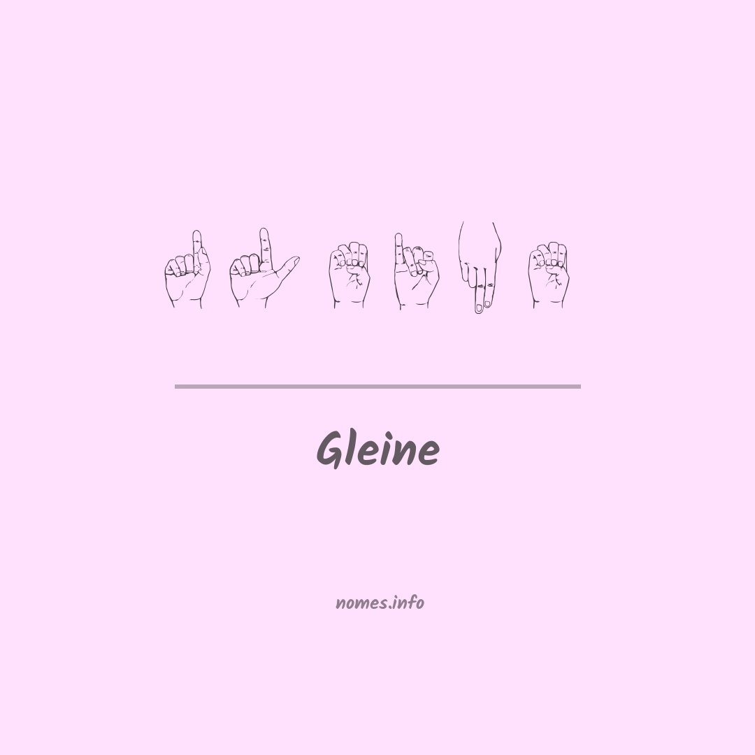 Gleine em Libras