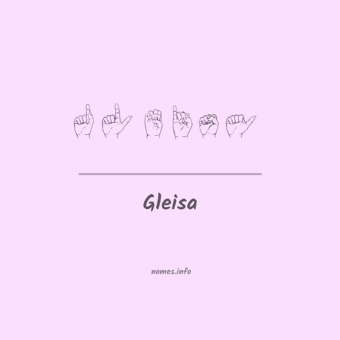 Gleisa em Libras