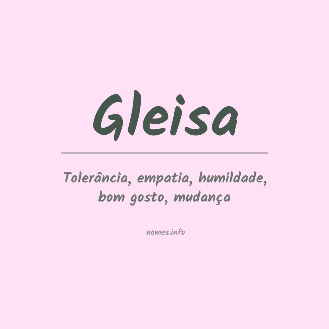 Significado do nome Gleisa