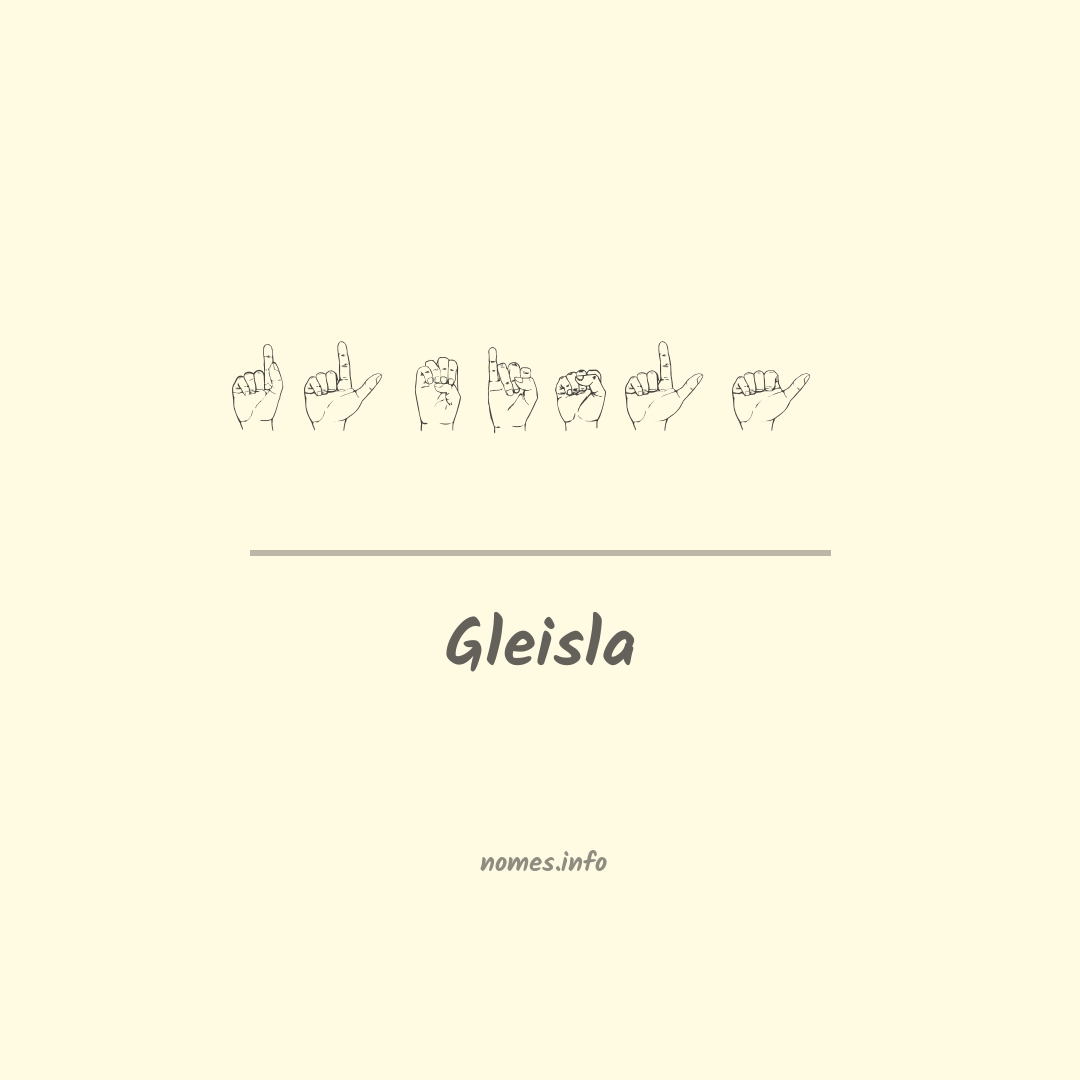 Gleisla em Libras