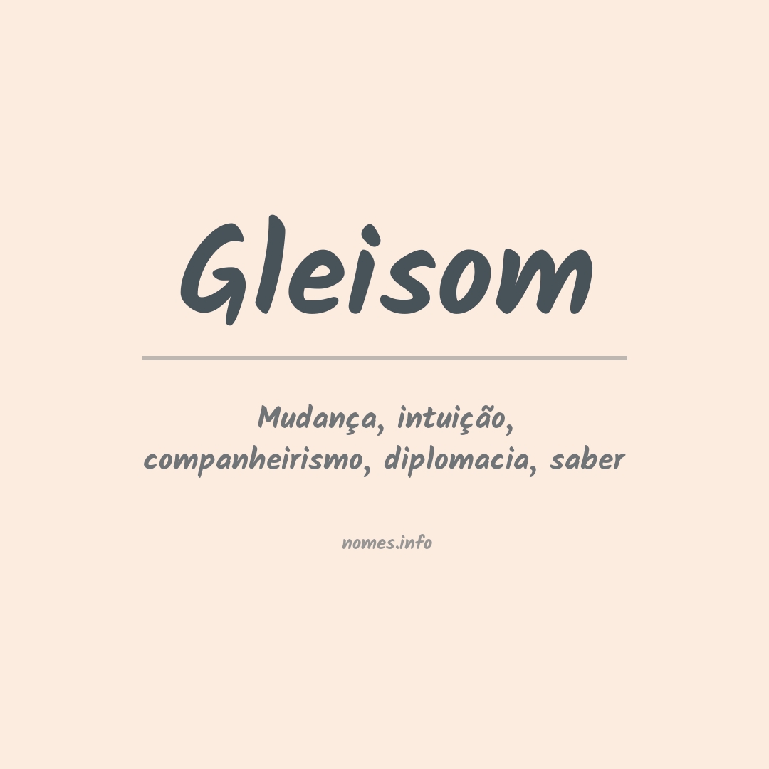 Significado do nome Gleisom