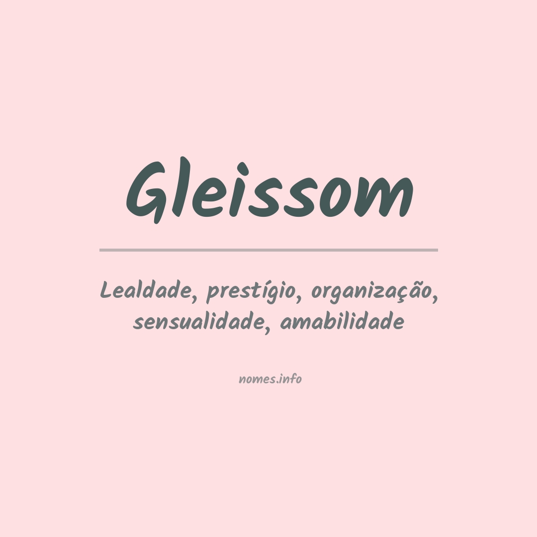 Significado do nome Gleissom