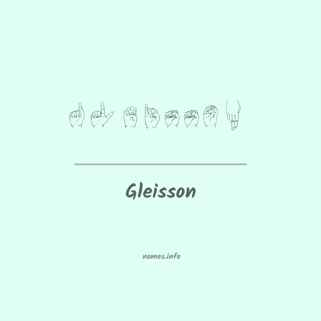 Gleisson em Libras