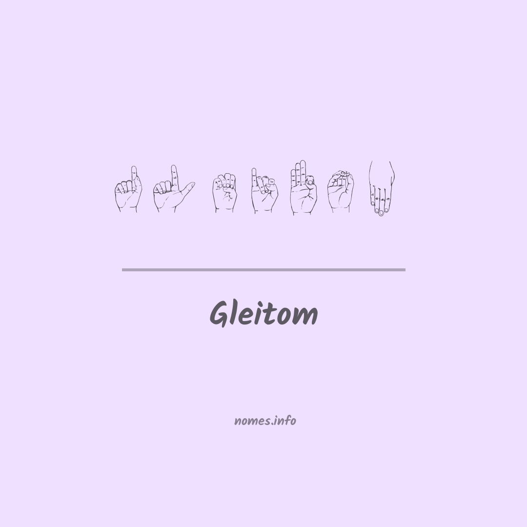 Gleitom em Libras