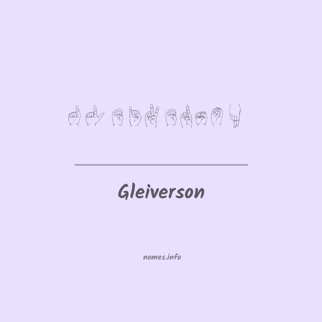 Gleiverson em Libras