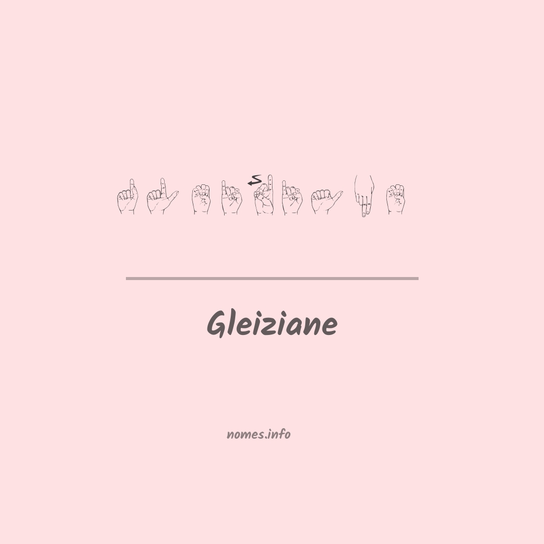 Gleiziane em Libras
