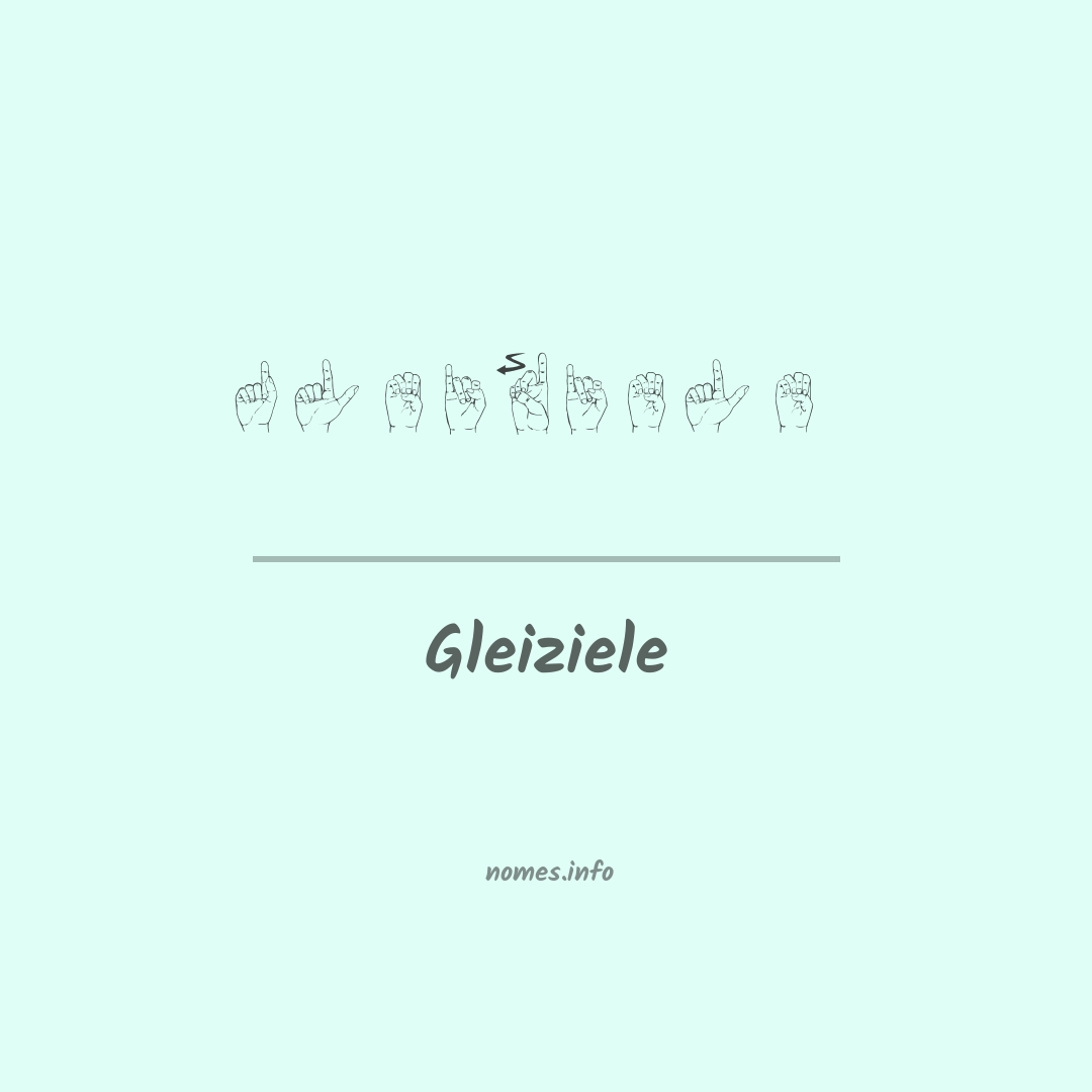 Gleiziele em Libras