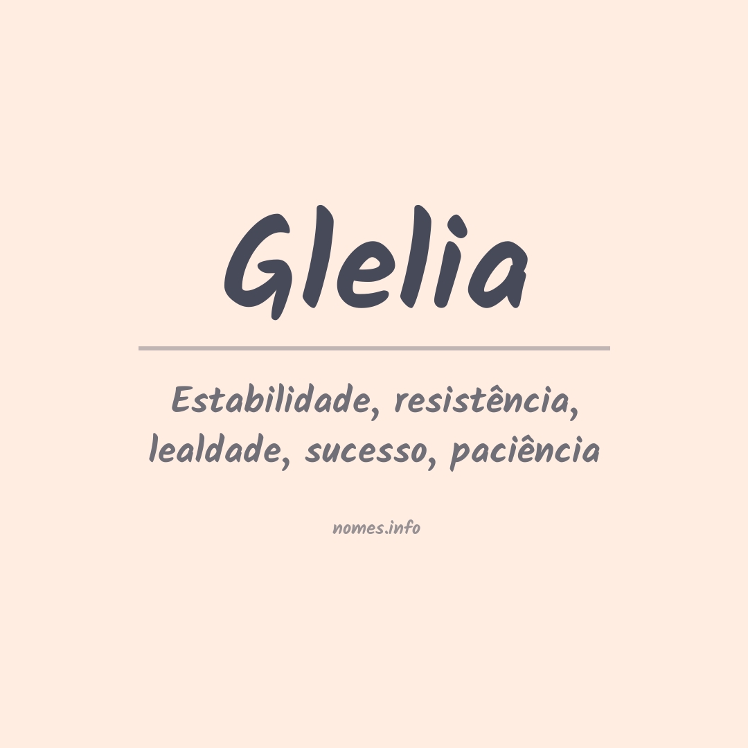 Significado do nome Glelia