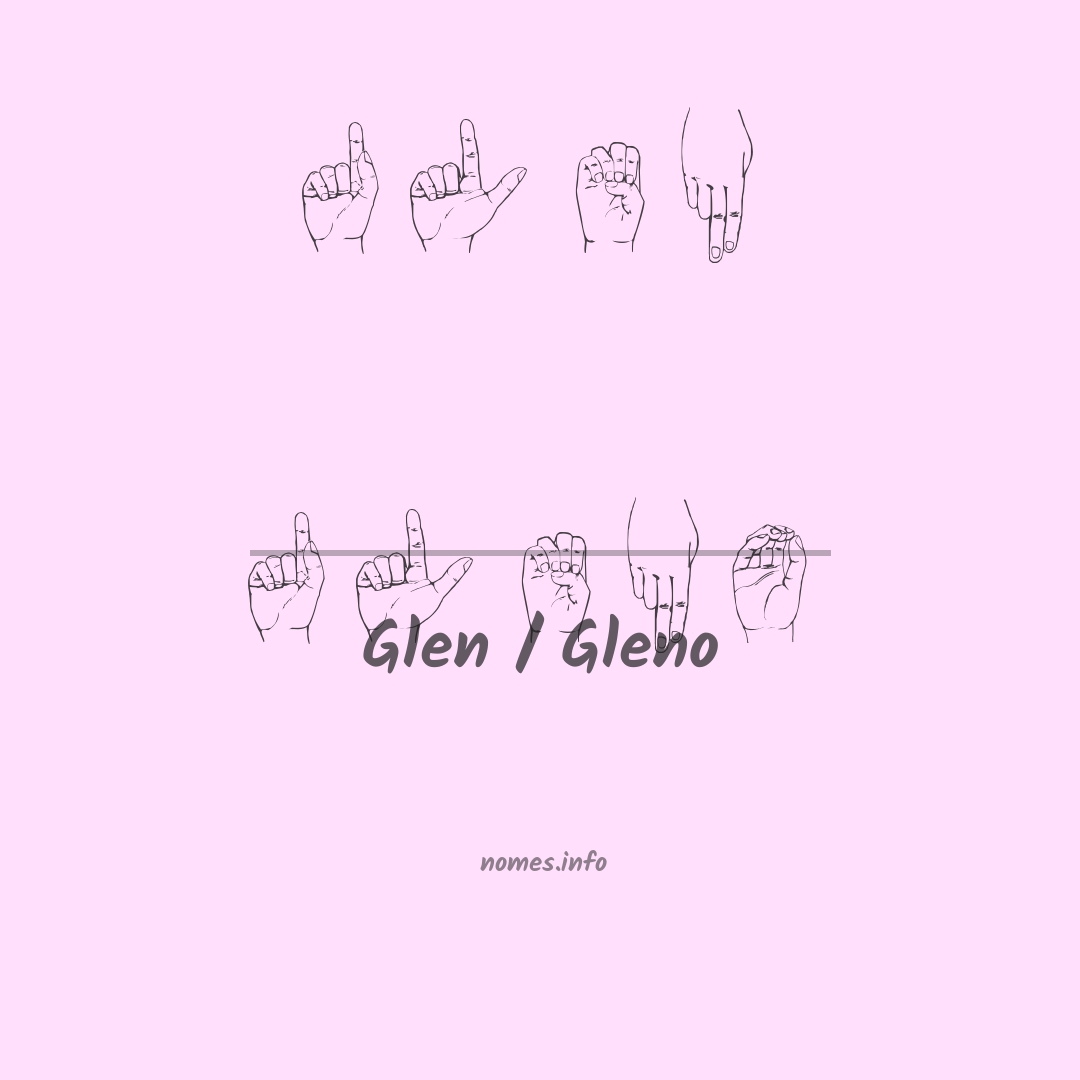 Glen / gleno em Libras