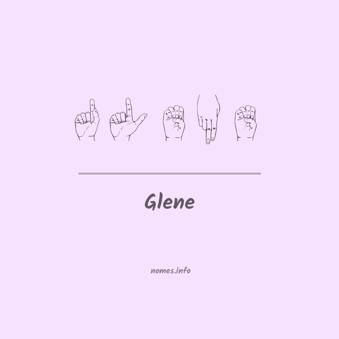 Glene em Libras