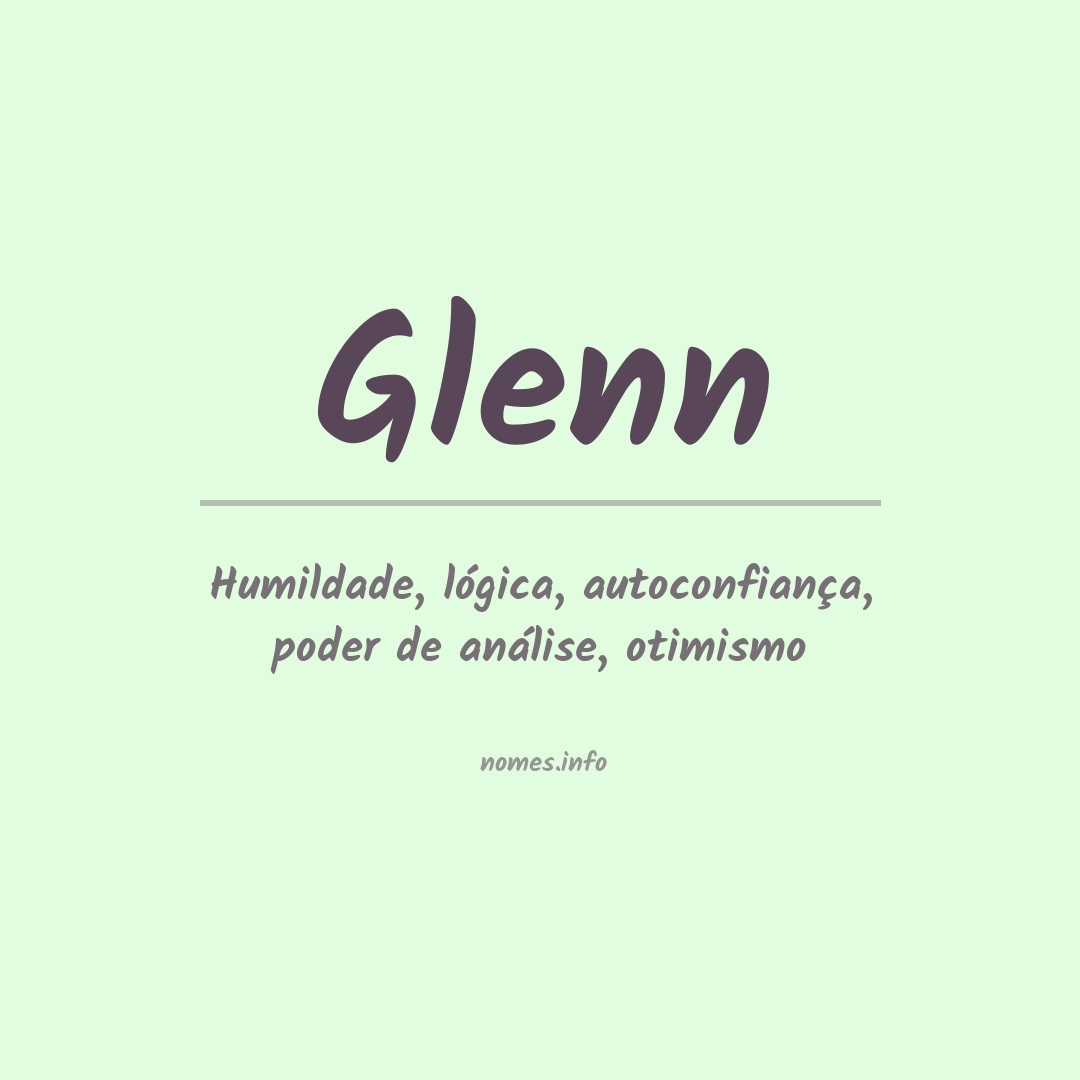 Significado do nome Glenn