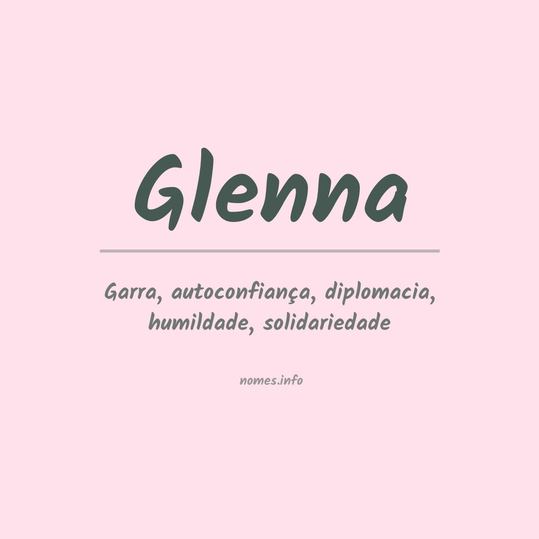 Significado do nome Glenna