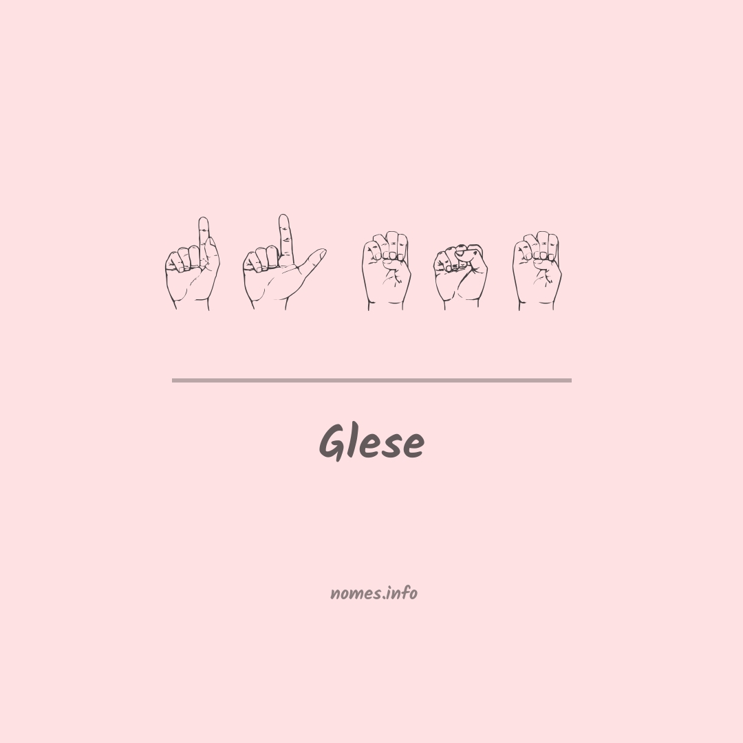 Glese em Libras