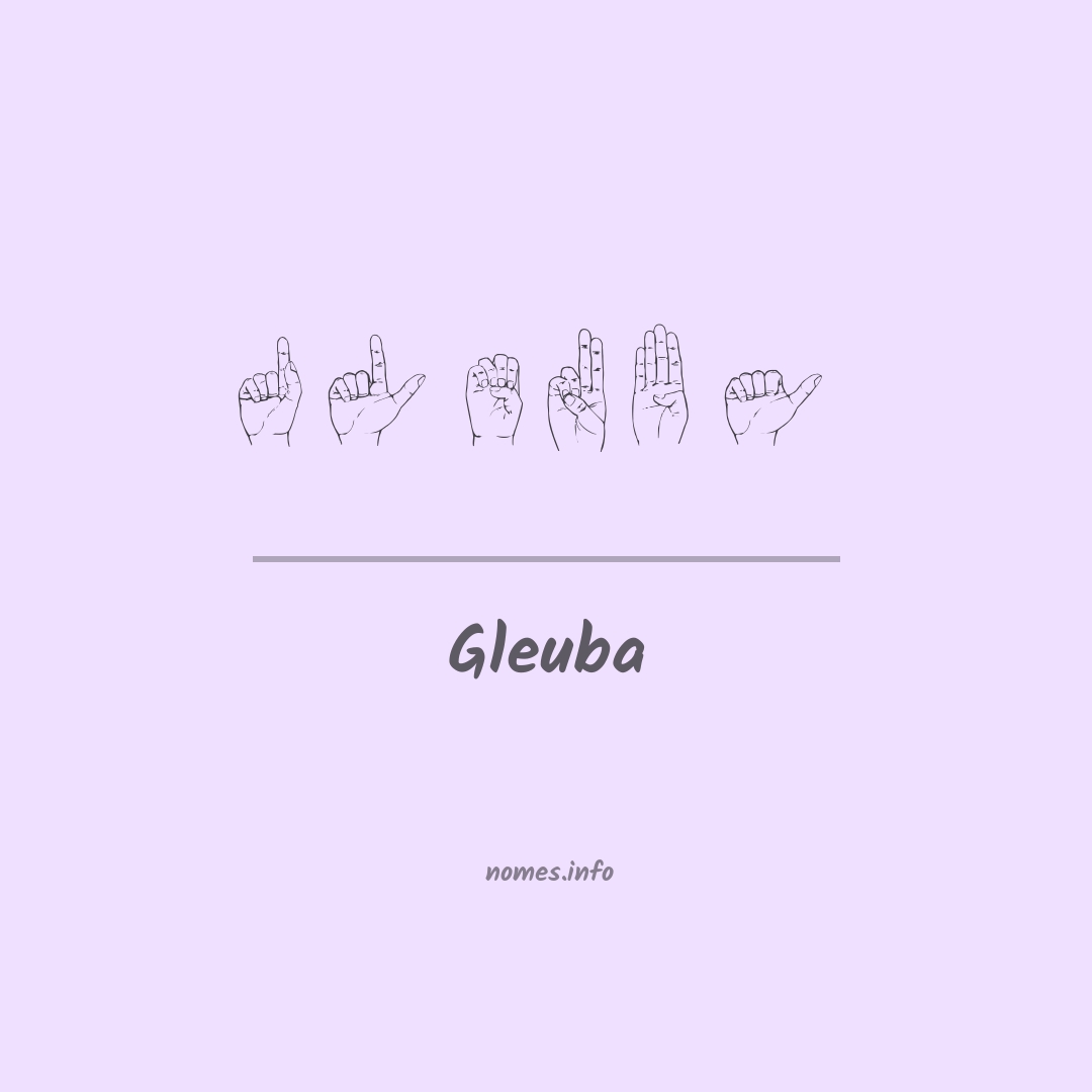 Gleuba em Libras