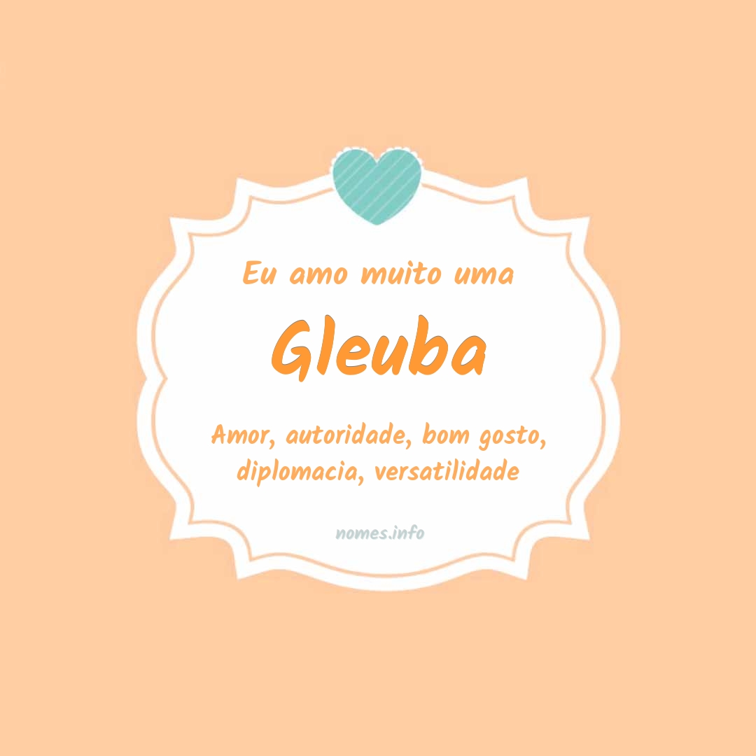 Eu amo muito Gleuba