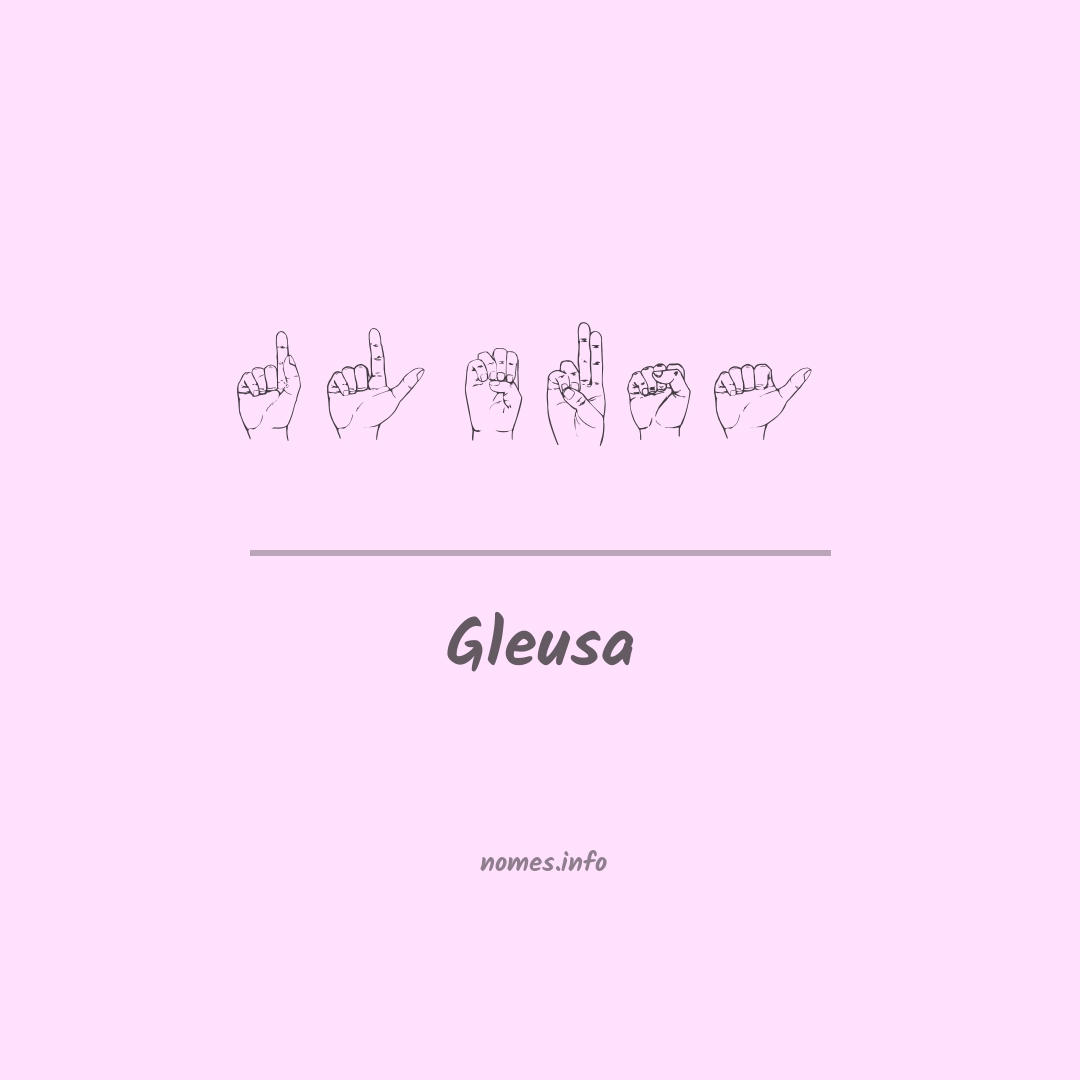 Gleusa em Libras