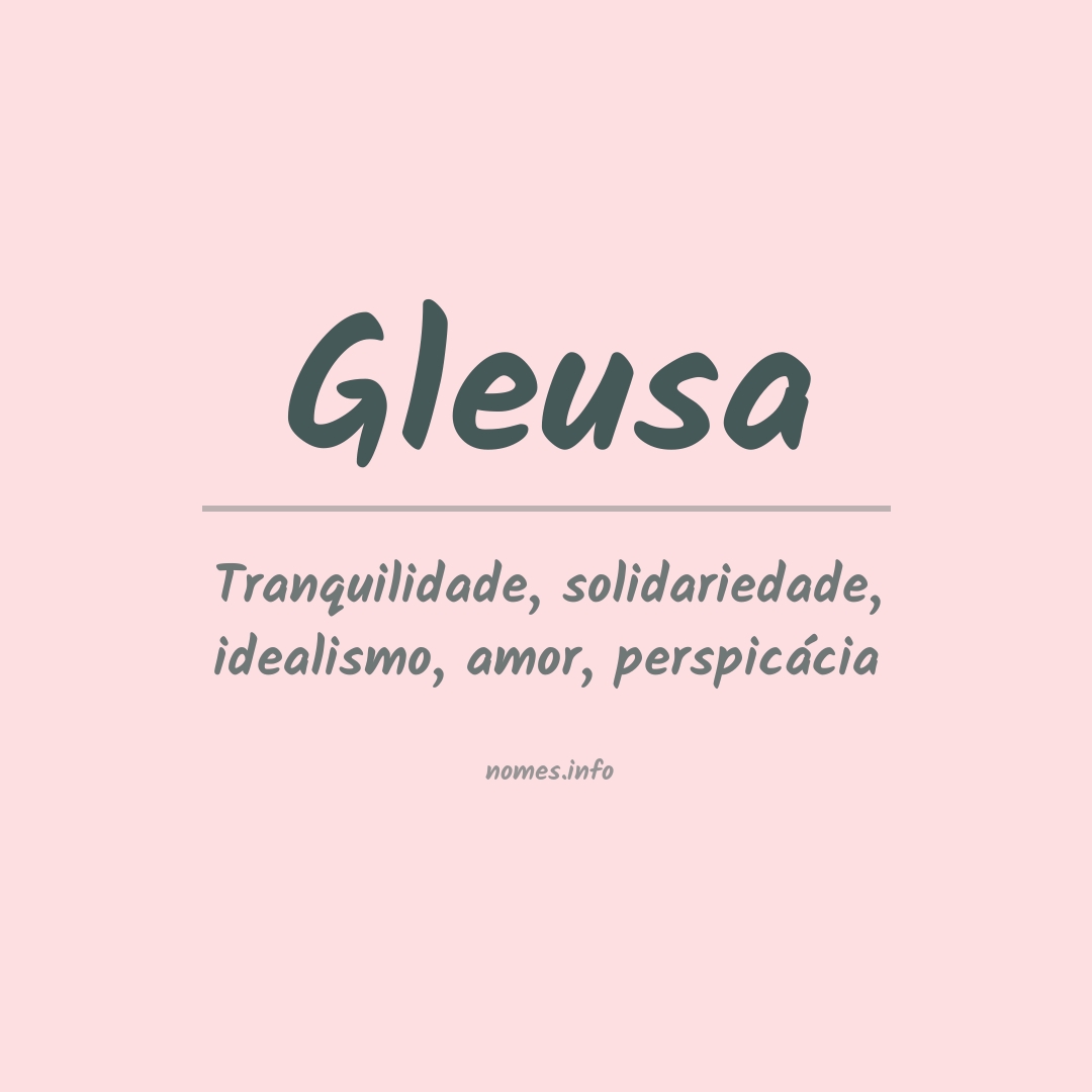 Significado do nome Gleusa