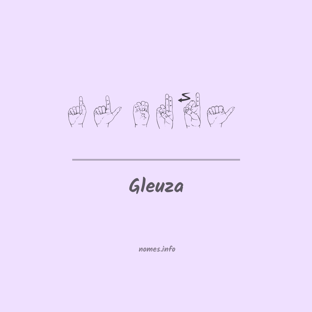 Gleuza em Libras