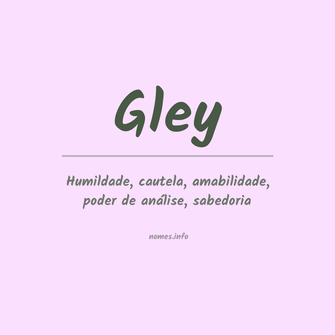 Significado do nome Gley