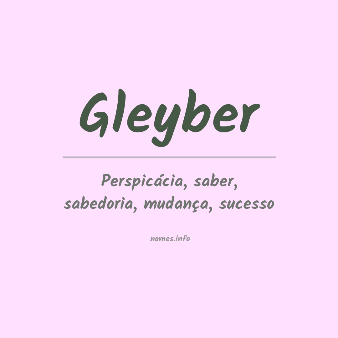Significado do nome Gleyber