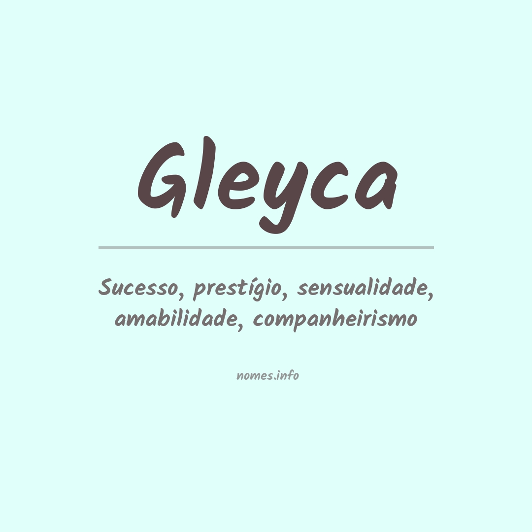 Significado do nome Gleyca