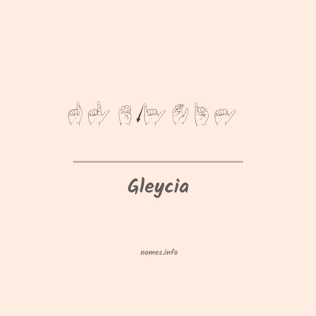 Gleycia em Libras