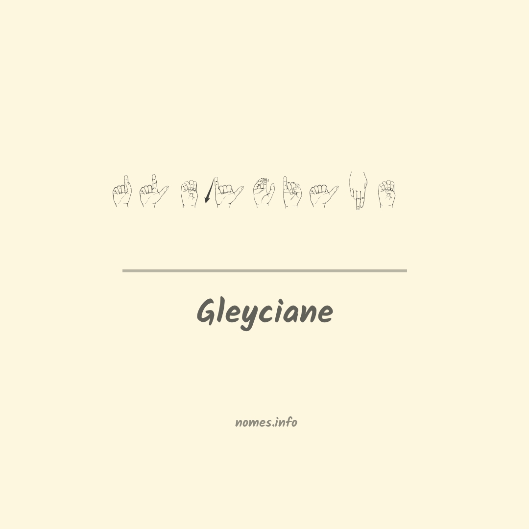 Gleyciane em Libras