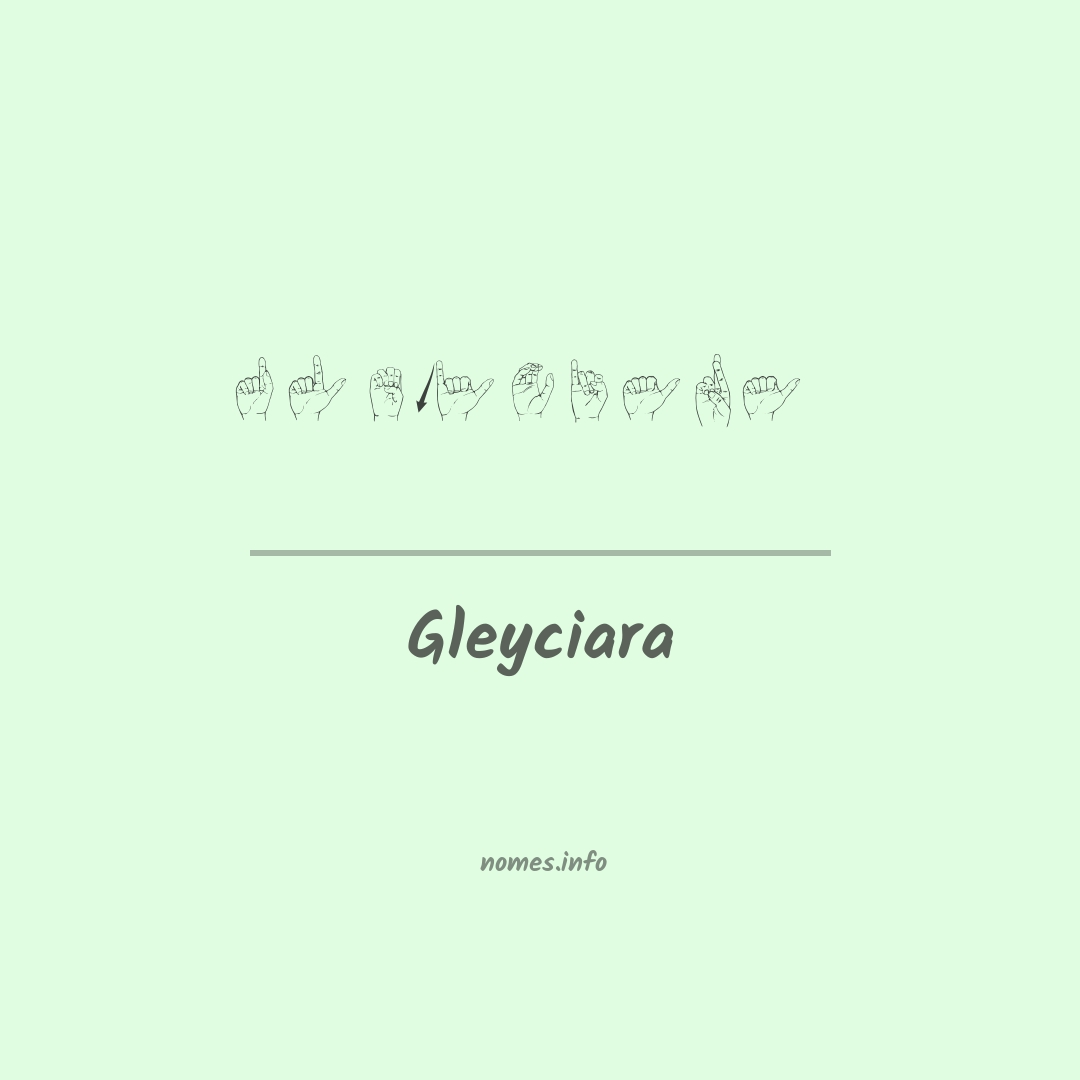 Gleyciara em Libras