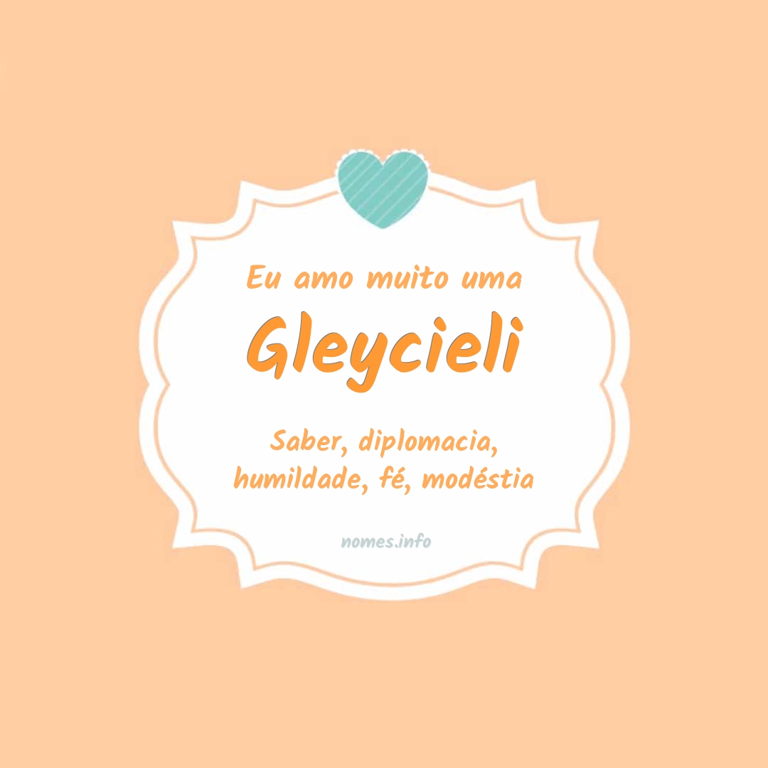 Eu amo muito Gleycieli