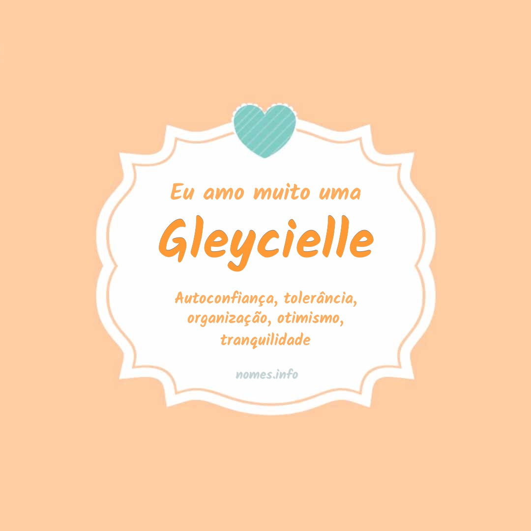 Eu amo muito Gleycielle