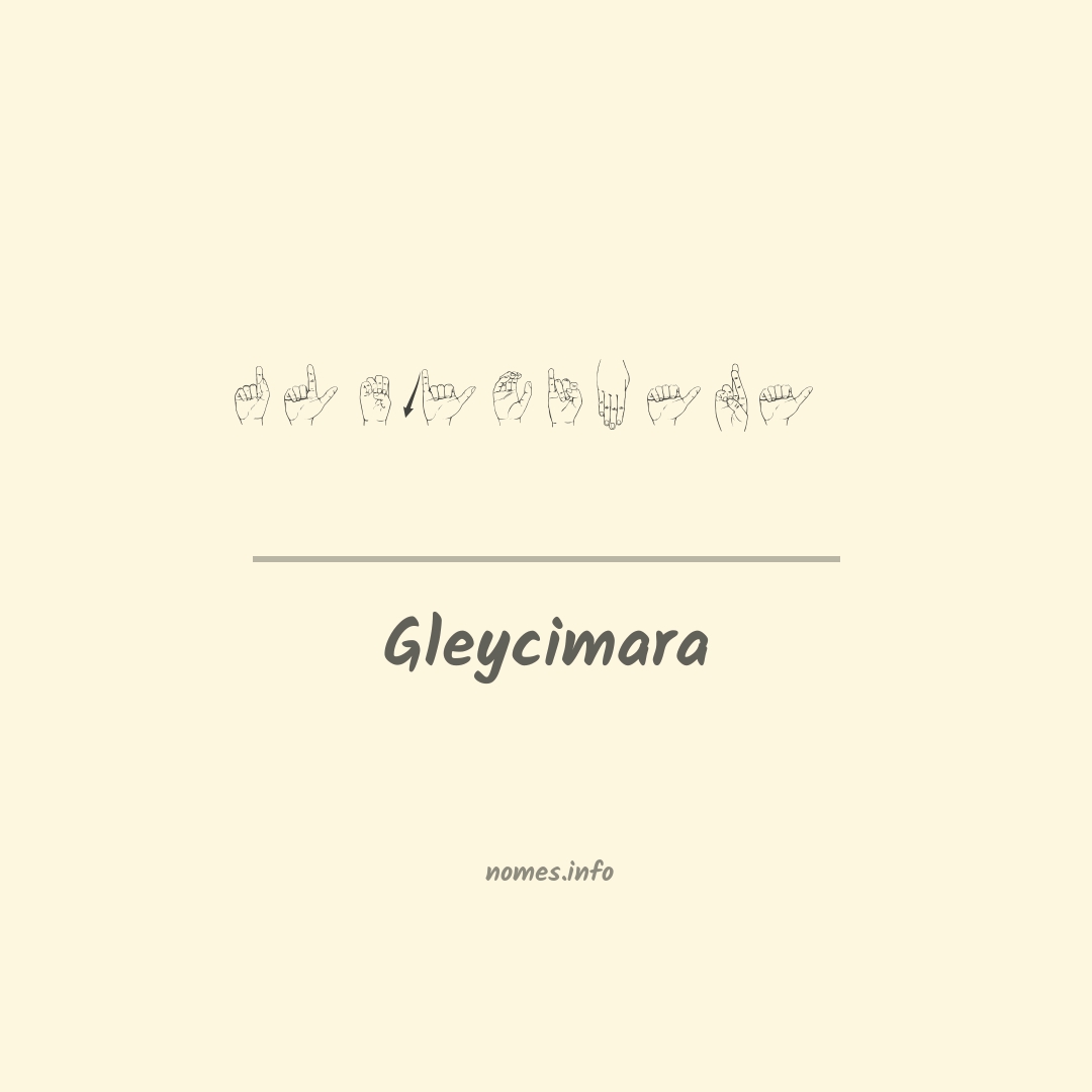 Gleycimara em Libras
