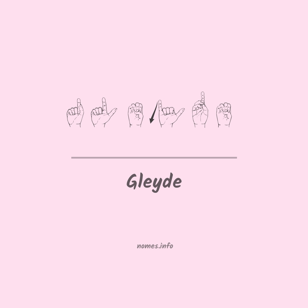 Gleyde em Libras