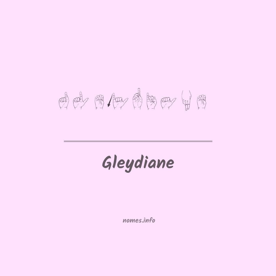 Gleydiane em Libras