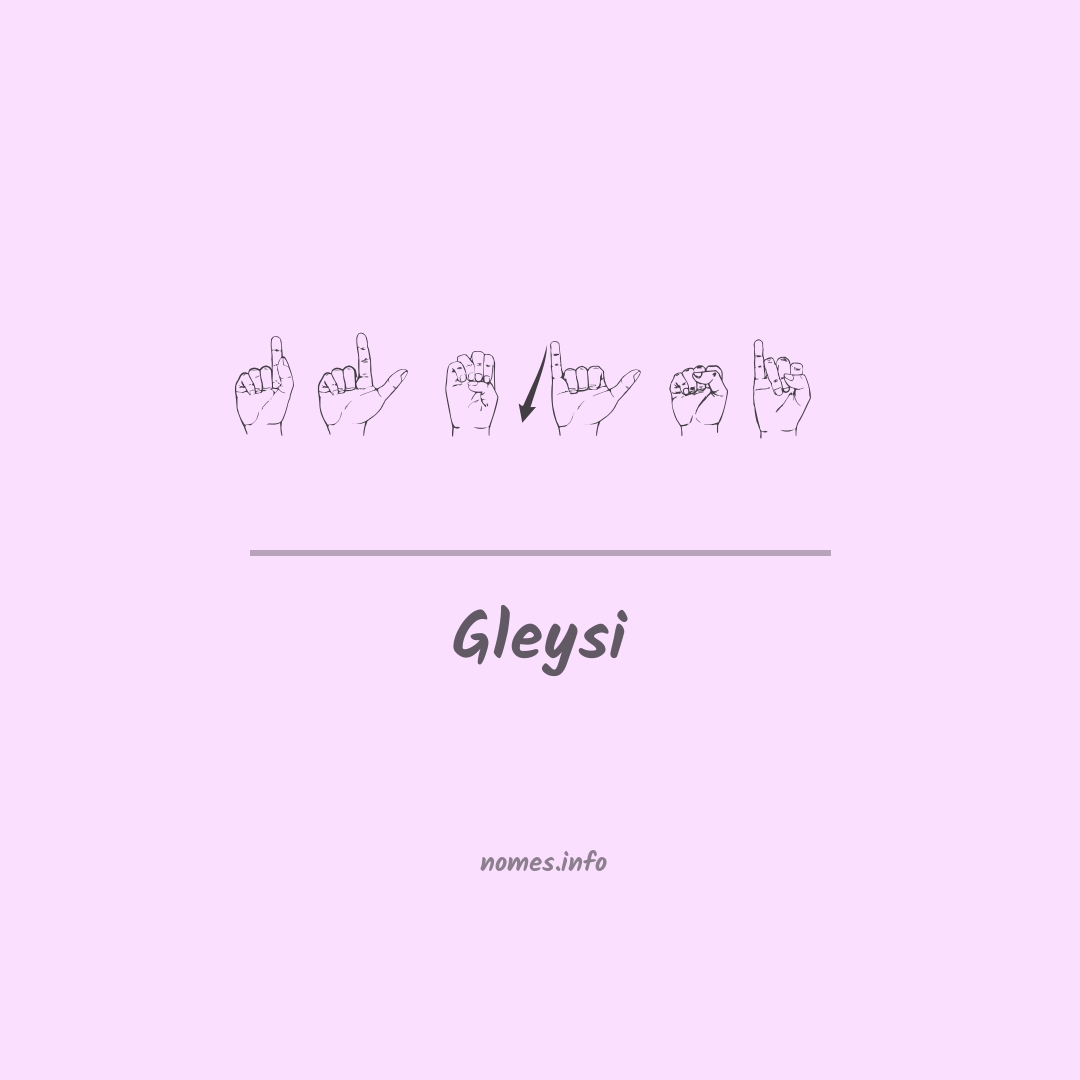 Gleysi em Libras