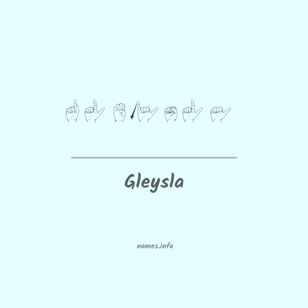 Gleysla em Libras
