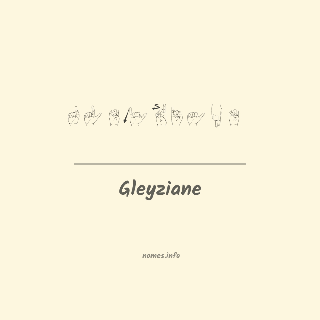 Gleyziane em Libras