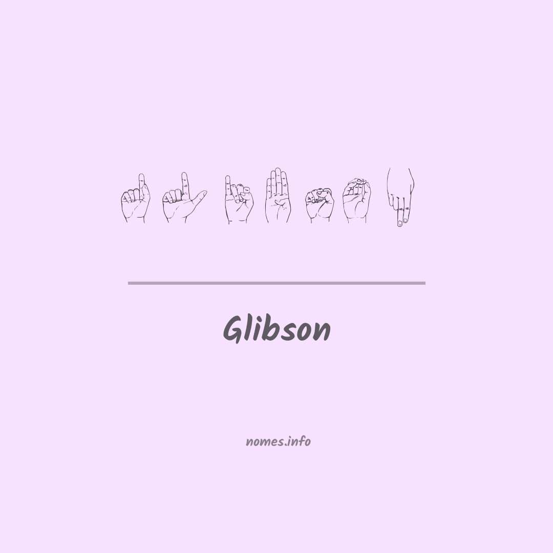 Glibson em Libras