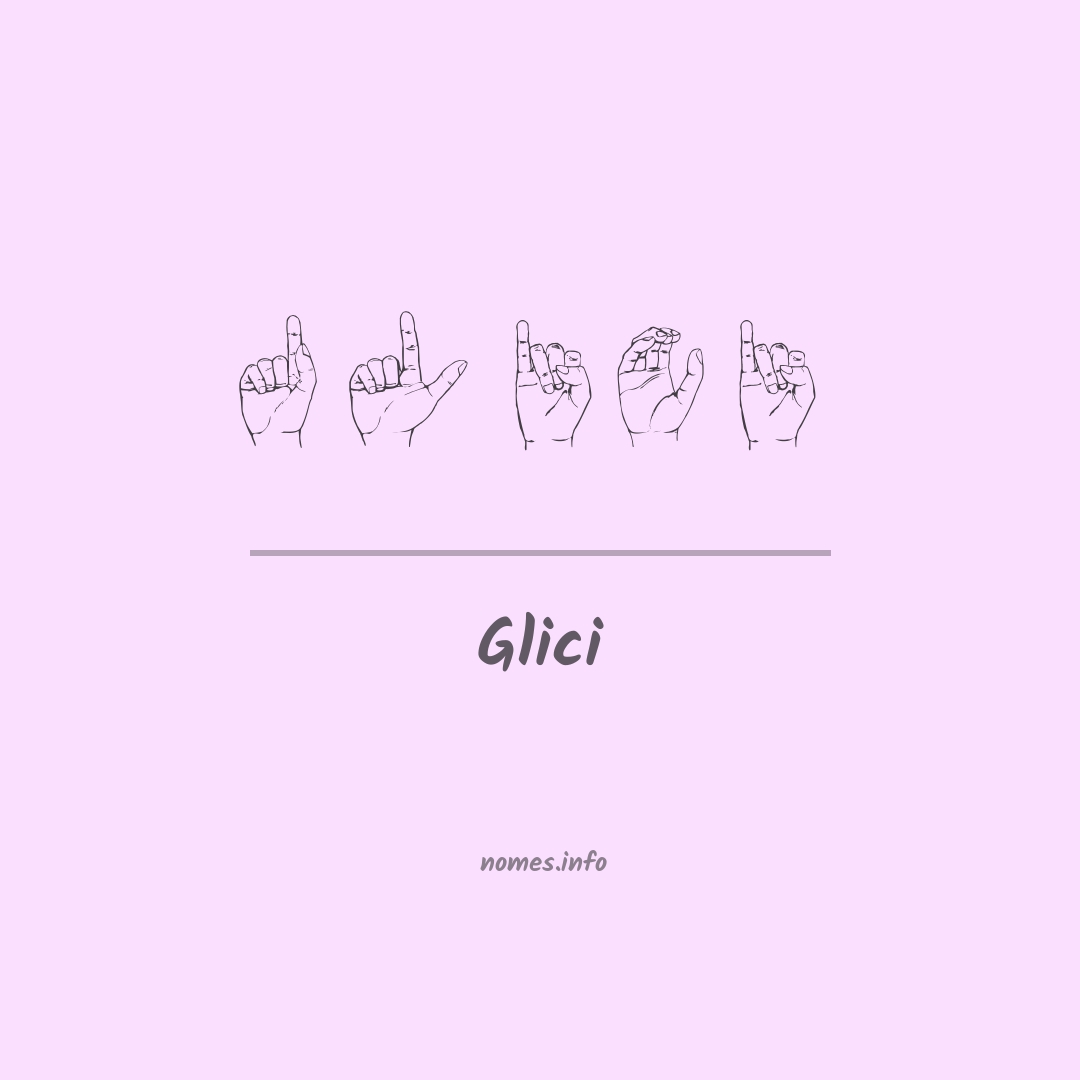 Glici em Libras