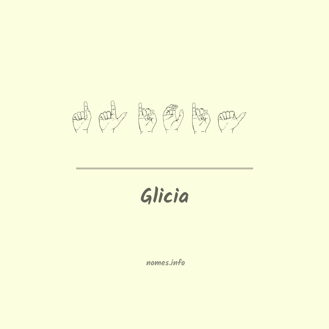 Glicia em Libras