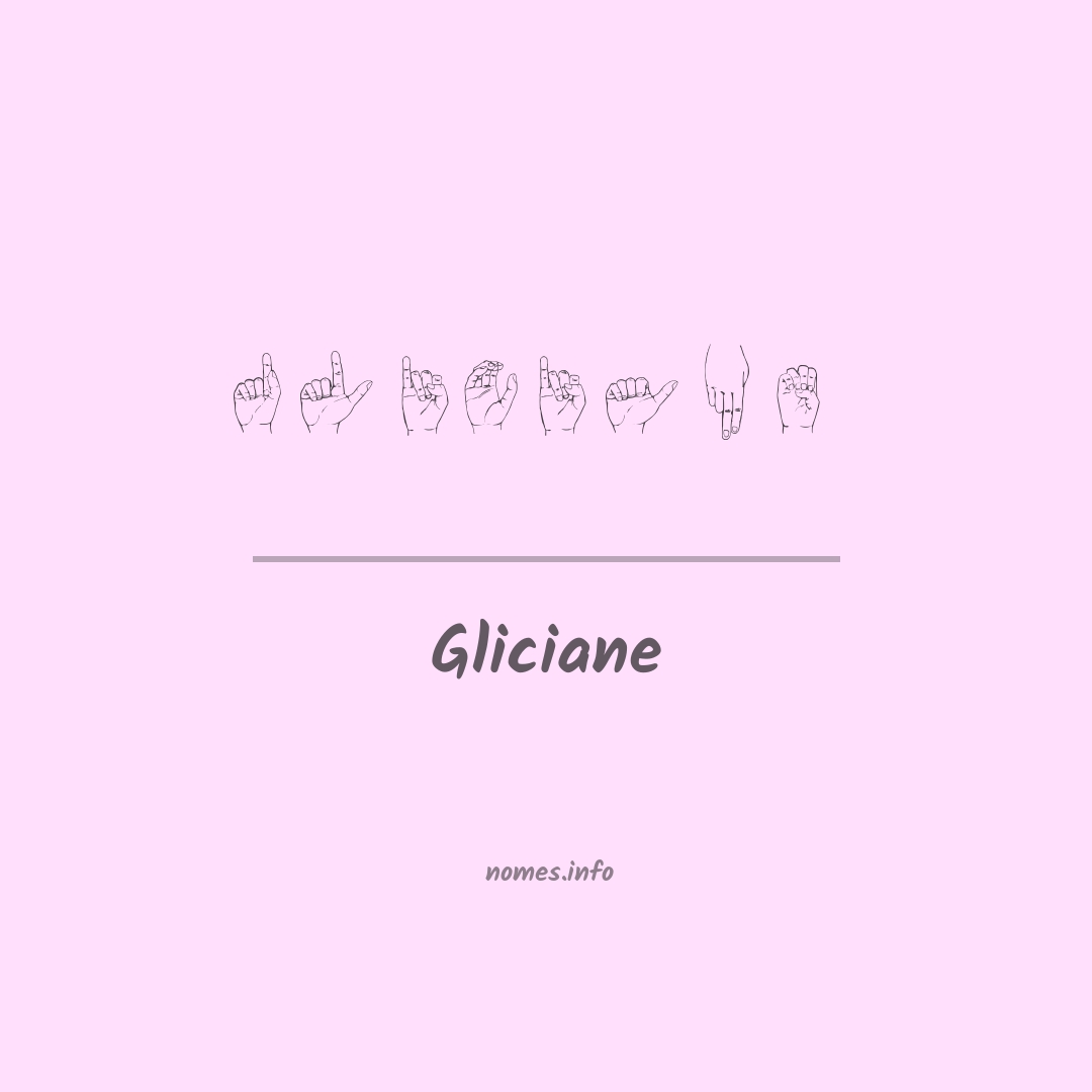 Gliciane em Libras