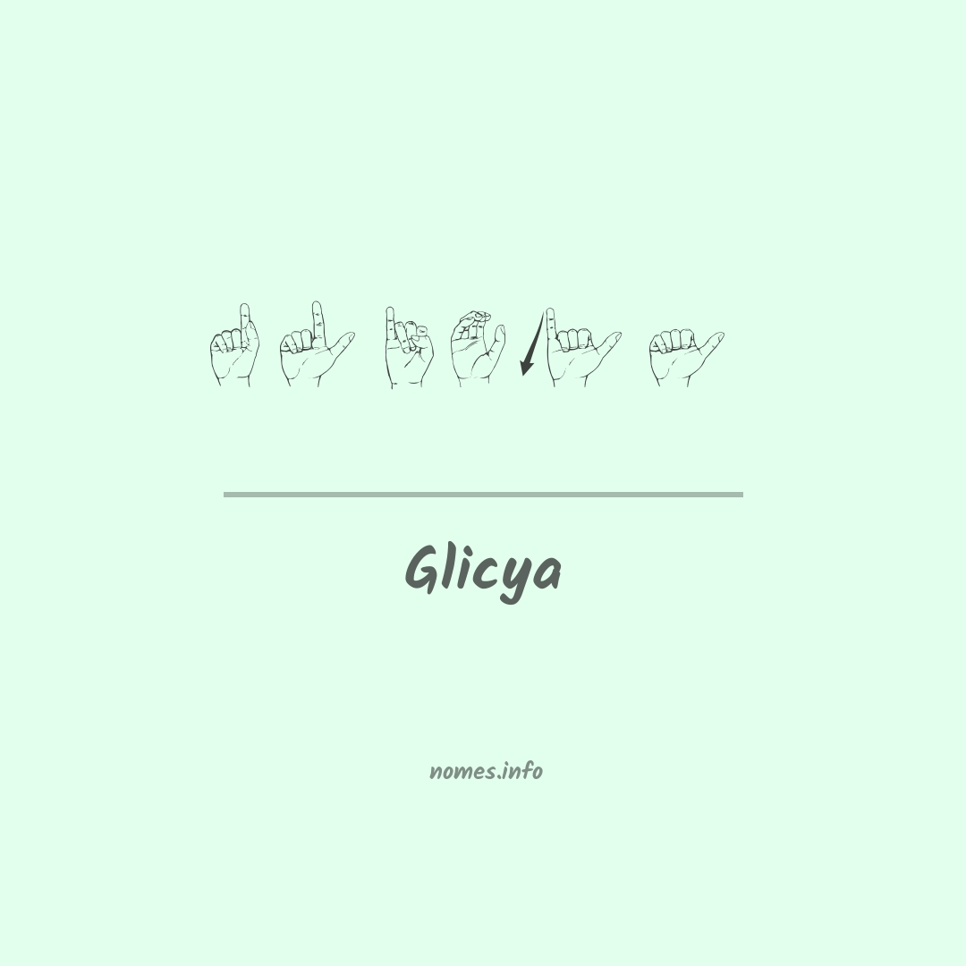 Glicya em Libras