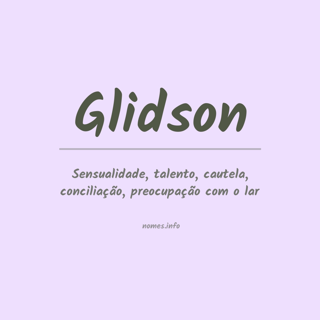 Significado do nome Glidson