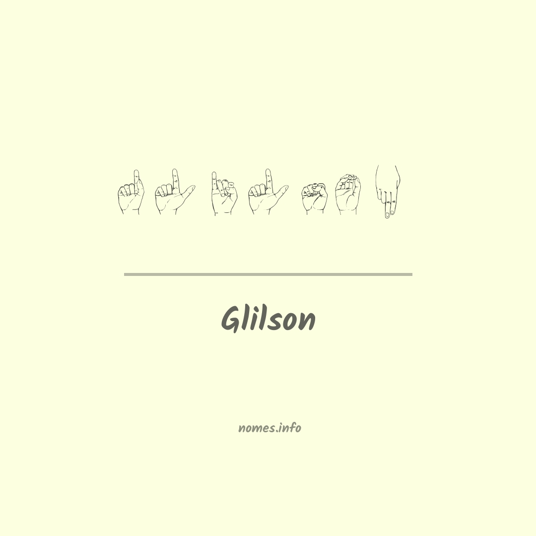 Glilson em Libras
