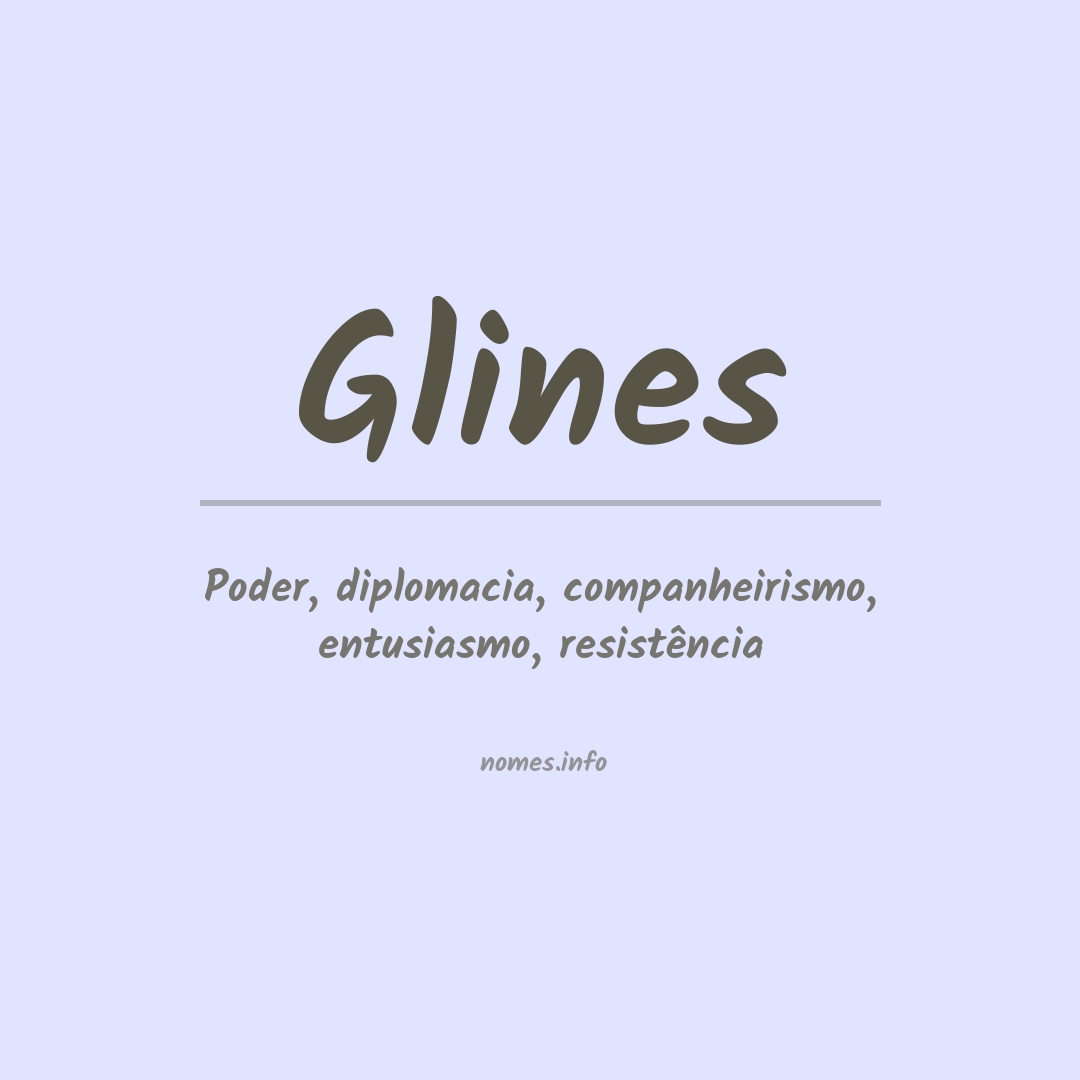 Significado do nome Glines